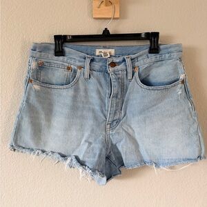 Madewell curvy relaxed 27 Light Blue Denim Women Shorts